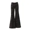 Jeans de Diseño Camuflaje Lavado Retro Americano para Mujer, Nuevo Estilo de Otoño, Holgados, Adelgazantes, Pantalones Acampanados de Pierna Recta con Caída