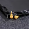 Prata 925 Banhada a Ouro com Filigrana Antiga Pingente de Cabaça Acessórios DIY Moda Nova Chinoiserie Acessórios Versáteis