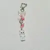 Llavero Colgante de Gato Tridimensional Lindo con Terciopelo de Resina Colgante para Llave de Coche Colgante para Bolso Joyería Al Por Mayor