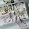 Pijama de Seda de Hielo de Mariposas de Fantasía Francesa para Mujer Primavera y Otoño Manga Larga Conjunto de Ropa para el Hogar Dulce de Alta Gama Foto Real Venta al por Mayor
