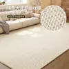 Tapete de Sisal Sintético Sala de Estar Anti-Arranhão de Gato 2025 Novo Casa Sem Preocupações Cor Pura Resistente ao Desgaste Espessado Quarto Lateral da Cama Cobertor