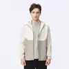 Chaqueta Ligera Transpirable Lulu de Primavera para Correr al Aire Libre Impermeable Fina Cortavientos Protección Solar Top Deportivo