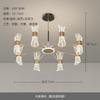 Luminárias Zhongshan, Abajur Criativo de Cintura Fina, Luminária Principal Moderna e Simples para Sala de Estar, Luxo Acessível e Lustre Grande Atmosférico para Restaurante