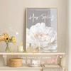 Pintura decorativa para sala de estar estilo crema pintura de escritorio ins pintura de suelo de flor de peonía mural de fondo de sofá pintura colgante para porche