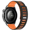 Correa de Reloj Magnética de Silicona Bicolor Rayada de 22 mm Compatible con Huawei Watch GT7 GT6 GT5 Pulsera Samsung