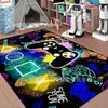 Alfombra para Sala de Estar, Resistente a Manchas y Fácil de Cuidar, Alfombra de Terciopelo de Cristal, Alfombra Antideslizante para el Hogar, Habitación de Juegos, Alfombra Genial para Consola de Juegos