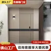 Jixinfu Alumínio Fundido Porta Grande Fornecimento em Massa Porta de Entrada Inteligente Branca Uma Porta Uma Cena com Luzes Porta à Prova de Som Antifurto