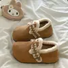 Zapatos Birkenstock de Peluche Completamente Cubiertos para Mujer Zapatos de Piel Zapatos de Algodón de Peluche sin Cierre Calientes Bordados Nuevo Invierno 2026