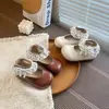 Lindos Zapatos de Niña con Decoración de Encaje Nuevo Estilo Primavera 2026 Zapatos de Princesa para Niños con Lazos Zapatos de Bebé de Cuero a la Moda