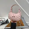 Bolsa Pequena Transfronteiriça para Mulheres 2026 Novo Estilo Ombro Moda Estilo Punk High-End Versátil Bolsa Dumpling Bolsa de Mão Retrô