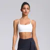 Sujetador Deportivo Sin Costuras de Sensación Nude para Mujer, Push-Up Antishock Correas Finas en los Hombros, Espalda Hermosa en Forma de U, Ropa Exterior Deportiva para Correr Sujetador de Yoga