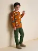 Venta directa de fábrica ropa para niños, estilo europeo y americano, estampado integral de coches, sudadera para niños, algodón de punto, camiseta básica de cuello redondo para bebés y niños pequeños