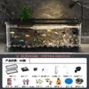 Acuario premium para sala de estar, acuario ecológico para uso doméstico, pecera para goldfish que mejora el oxígeno y crea olas, modelo de escritorio con paisaje de arroyo natural