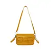 Bolsas de Mujer de Alta Calidad con un Aspecto Elegante, Bolso Cruzado Mensajero Cambridge, Diseño de Nicho Coreano, Bolso Cruzado Cuadrado Pequeño Hecho de Algodón Poliéster