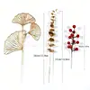 Itens Decorativos, Eucalipto Dourado Simulado e Folhas de Ginkgo, Enfeites de Mesa, Envelopes Vermelhos, Couplets, Decorações para Véspera de Ano Novo, Folhagem para Casa Nova