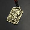 Colgante de collar auspicioso del artista marcial Guan Yu Llavero de coche de celebridad de TikTok Colgante de equipaje Joyería pequeña al por mayor