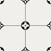 Crema Cuadrículas Cuadradas Azulejos Pequeños 400X400 Balcón Baño Azulejos de Piso Antideslizantes Todo-Cerámico Azulejos para Cocina de Restaurante