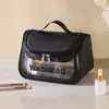 Bolsa de Cosméticos Transparente para Viagem Modelo 2026 Necessaire Portátil PVC Impermeável Grande Capacidade Bolsa de Armazenamento de Alto Valor