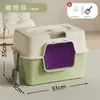 Caixa de Areia para Gatos Extra Grande, Anti-respingo, Esterilização Ultravioleta e Desodorização, Vaso Sanitário para Gatos Totalmente Fechado, Suprimentos para Animais de Estimação Gato