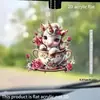 Taza de té creativa y exquisita unicornio nuevo colgante transfronterizo coche plano espejo retrovisor interior colgante de mochila decorativo