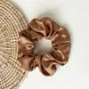 Faixa de Cabeça Esportiva Simples Transfronteiriça Poliéster de Alta Elasticidade Faixa de Cabeça Absorvente de Suor Laço de Cabelo de Tecido Cetim Feminino Acessório de Cabeça
