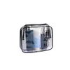 Bolsa Transparente Gruesa de PVC para Artículos de Tocador, Gran Capacidad Portátil Impermeable con Asa para Maquillaje, Personalizable
