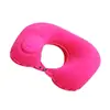 Almohada de Viaje Inflable en Forma de U Tipo Presión, Almohada Portátil de Soporte para el Cuello, Plegable y Guardable, Adecuada para Dormir de Lado, Uso en Coche y Avión