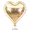 Cor Dourado Branco Balões Digitais de Folha de Alumínio para 18º Aniversário Decoração de Aniversário Dourado Claro Montagem de Cena de Festa Adereços para Fotos
