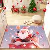 Tapetes de Chão de Desenho Animado Transfronteiriços, Decorações de Feriado de Natal, Tapetes de Porta de Entrada, Tapetes Domésticos Absorventes de Água para Sala de Estar, Tapetes de Porta de Entrada