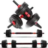 Juego de mancuernas de cemento ajustables, juego combinado de mancuernas recubiertas de goma para hombres y mujeres, equipo de fitness para el hogar, transfronterizo