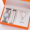 Reloj Pulsera Popular Teum Reloj de Pulsera Casual Sencillo Caja de Tesoro Reloj de Cuarzo Set de Relojes para Mujer Venta al por Mayor