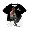 Amazon Comercio Exterior Transfronterizo Nuevo Camiseta Casual Holgada de Manga Corta Impresión Digital 3D Black Myth Wukong para Hombre