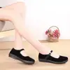 Reemplazo de Suelas DañadasZapatos de Tela Old Beijing para Mujer, Zapatos de Trabajo para Hotel, Zapatos Negros de Tela para Meseros, Zapatos con Suela Suave Antideslizantes para Madres