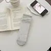 Meias Estilo Miu para Mulheres, Meias de Cano Médio Vazadas em Forma de Coração de Menina Estilo Japonês, Meias Doces de Renda com Babados Estilo Coreano Finas para Primavera e Verão
