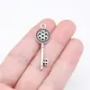 35X11Mm 1.8g Plata Antigua Joyería al por Mayor Hecho a Mano DIY Colgante para Llave