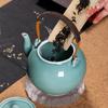 Tetera celadón Longquan tetera individual gran capacidad juego de té kung fu tetera cerámica tetera de haz con filtro