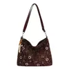 Bolsa Feminina Fashion Estampa de Leopardo Atacado Comércio Exterior, Bolsa de Ombro Transversal Retro Primavera e Outono, Bolsa Tote Tendência Grande Capacidade para o Dia a Dia