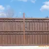 Puerta de Hierro Forjado para Jardín Estilo Europeo, Puerta Corredera de Metal Forjado para Patio, Puerta de Hierro Forjado Pintado