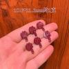 Accesorios de espada de arena de oro púrpura de alto contenido natural, cinabrio, pulsera de cuerda roja DIY, cadena de teléfono móvil, decoración, hacha de cinabrio, venta al por mayor