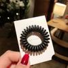Teléfono Popular de Color para Línea Telefónica Anillo para el Cabello Cuerda para el Cabello de Mujer Cuerda de Goma Flexible Esmerilada Estilo Simple Cuerda para el Cabello Roja de Internet Estilo Básico