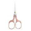 Flor de Ciruelo Retro Corte Acero Inoxidable Tijeras Domésticas Extremo de Hilo Hecho a Mano Sastre Punto de Cruz Hojas de Té Estudiante Oficina Tijeras Pequeñas