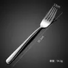 Elegante Juego de Cubiertos Espesos de Acero Inoxidable 304 para Mesa, Cuchillo para Bistec, Tenedor y Cuchara, Juego de Cubiertos para Hotel, Comida Occidental, Cuchara para Café y Postre