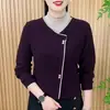 Estilo Outono e Inverno Gola Meia-Alta Patchwork Falso Duas Peças Veludo Alemão Dupla Face Cor Sólida Manga Longa Top Camada Base Pequeno Top Camada Base Feminino