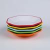 A8 Plato Bagua de Melamina de Dos Colores Olla Caliente Vajilla Imitación Porcelana Platos Pequeños Platos para Bocadillos Hotel Restaurante Platos Comerciales