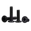 Acero Inoxidable 304 Negro Cabeza Plana Grande Tornillo de Cruz Invertida Cabeza Plana Cama Gabinete Contrachapado Mueble Perno de Conexión