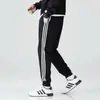 Pantalones Casuales Otoño e Invierno Pantalones para Hombre con Forro Polar Pantalones Deportivos de Tres Barras Pantalones Rectos Holgados para Hombre Pantalones de Invierno para Hombre