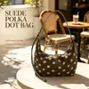 Colección de otoño 2026 transfronteriza: bolso de hombro versátil de lunares, bolso cruzado simple y elegante para el trabajo, bolso de mano y bolso de axila a la moda
