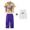 Ropa de Moda Hip-Hop para Niños Hip-Hop Hiphop Holgada Marca de Moda Estilo Hong Kong Conjunto de Camisa Ropa Genial para Actuaciones para Niños y Niñas