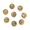 Gota de Aceite de Cobre Encaje Hueco Cuentas Sueltas con Espaciadores de Cuentas Pulsera Hueca Pulsera Accesorios para Joyería DIY Colgante Venta al por Mayor