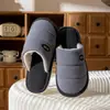 Pantuflas de felpa de invierno para hombre, nuevo estilo 2026, antideslizantes para interiores, cálidas y de algodón con forro polar para hombre